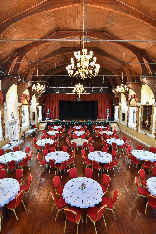 image of the inside of Launceston Town Hall