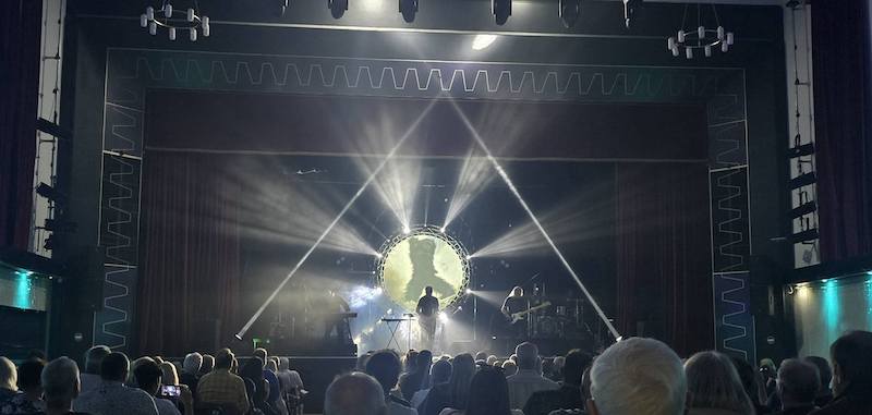 photo of This is Floyd light show, showing a prism effect